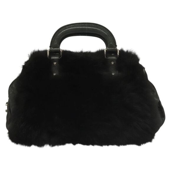Chanel Cc Black Faux Fur Handbag (Pre-Owned) - Picture 1 of 16